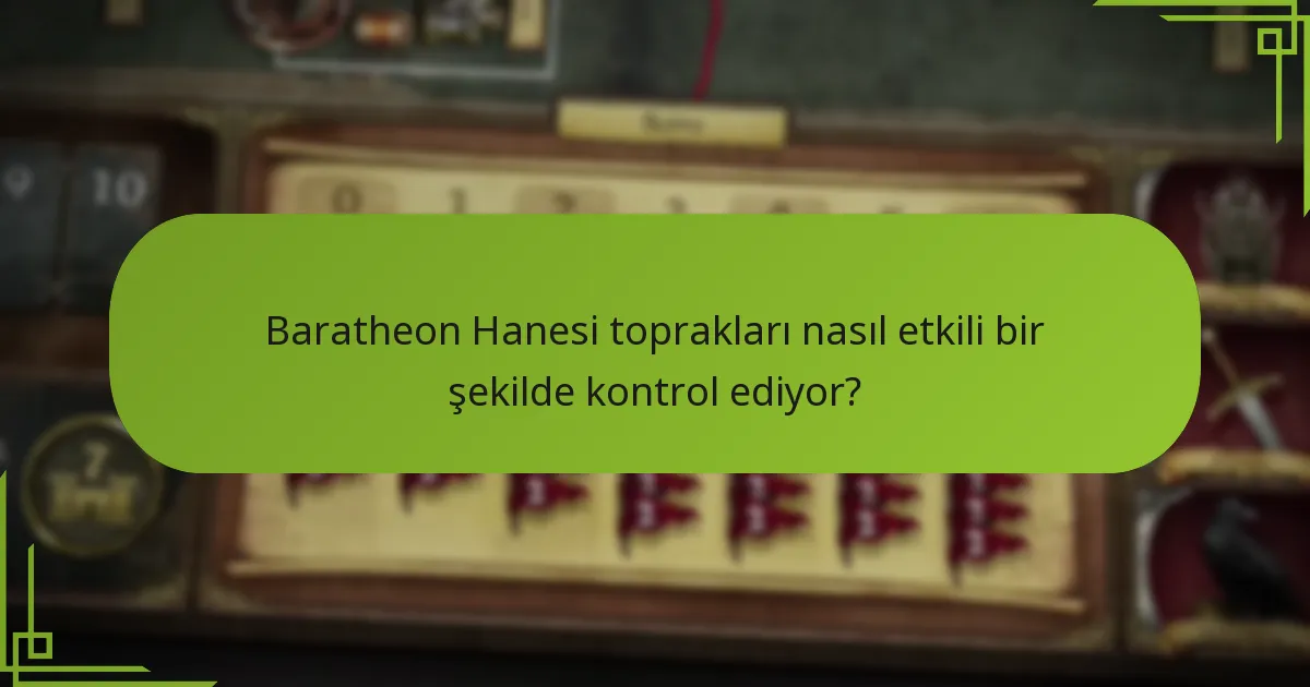 Baratheon Hanesi diğer fraksiyonlarla nasıl karşılaştırılır?